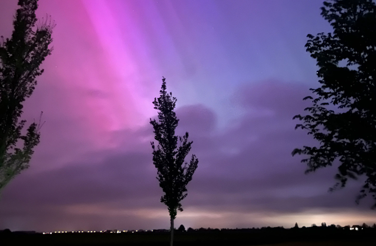 Noorderlicht zichtbaar in Nederland Foto: Lize Reitsma